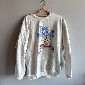 the mayfair group white oversized sweatshirt